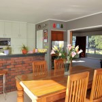 Open plan dining and kitchen